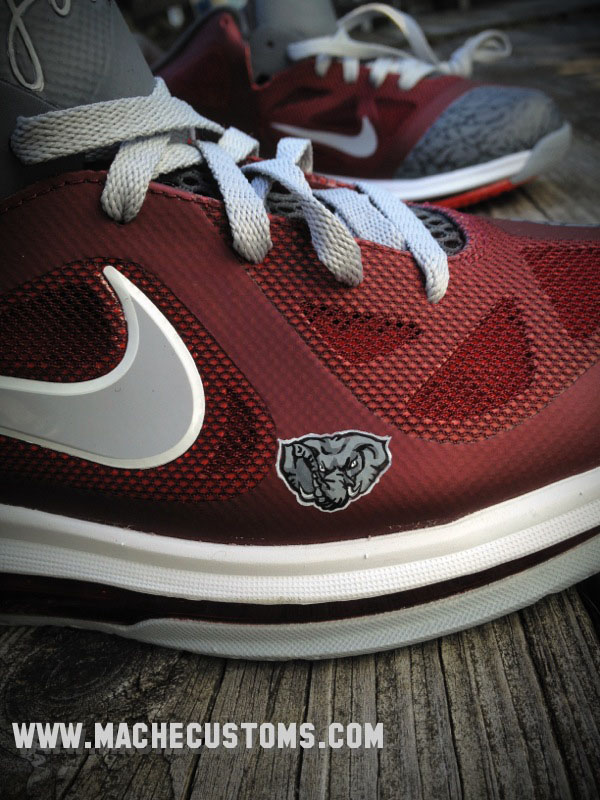 Nike LeBron 9 Low Roll Tide by Mache Custom Kicks (5)