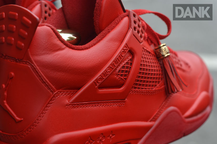 Air Jordan 4 Patchwork Louis Vuitton Don by Dank Customs 