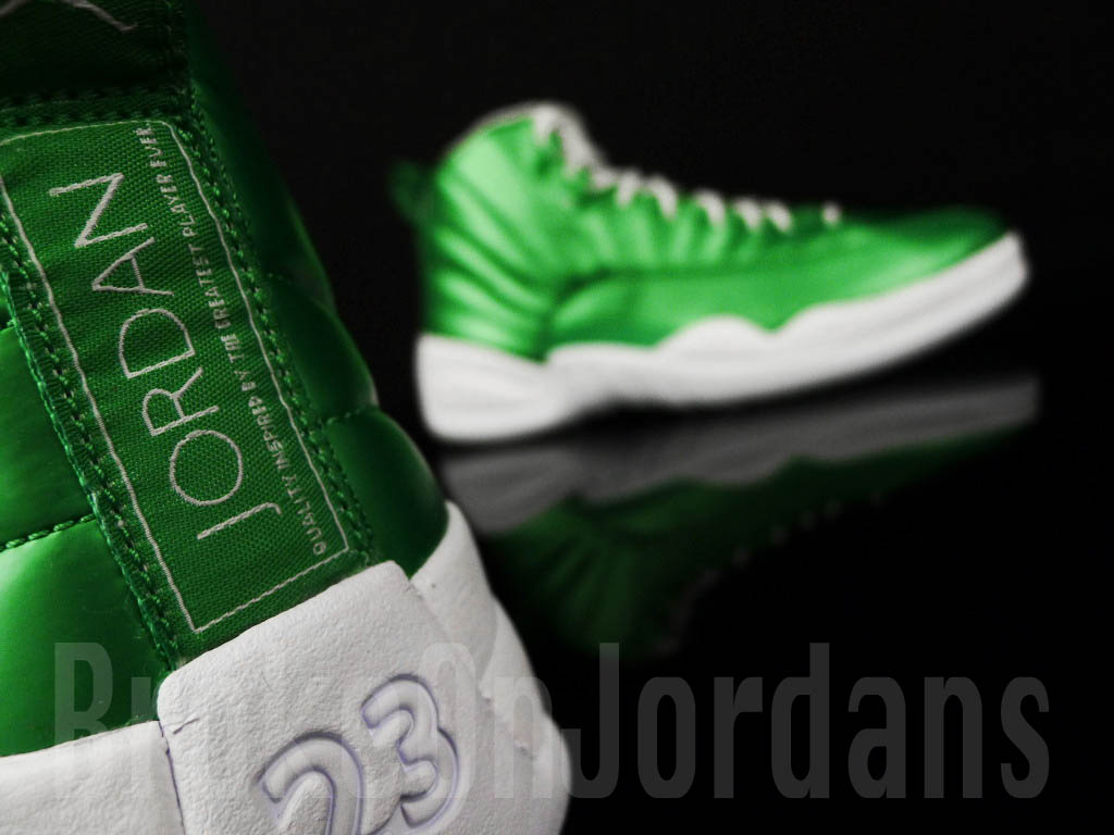 Air Jordan XII 12 Green White Sample (12)