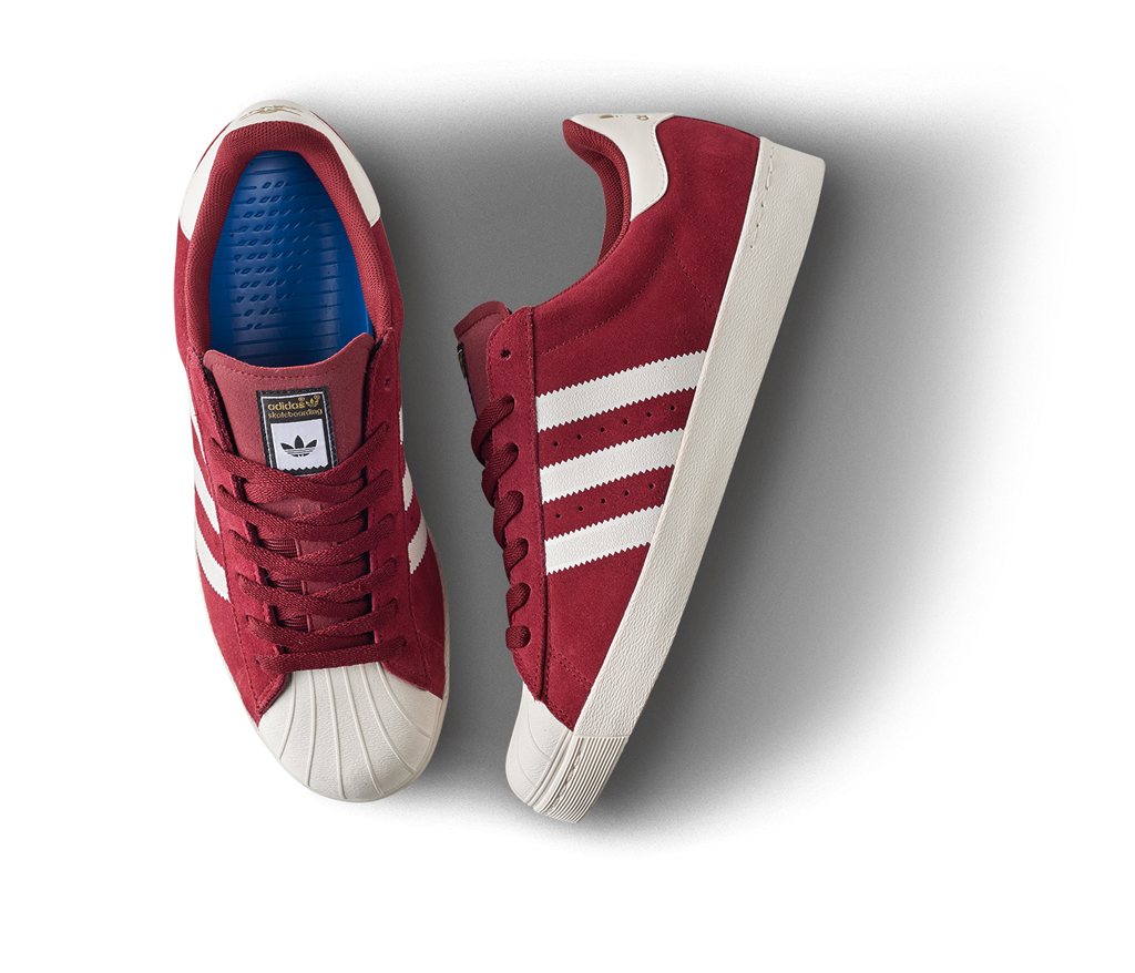 adidas superstar velvet red