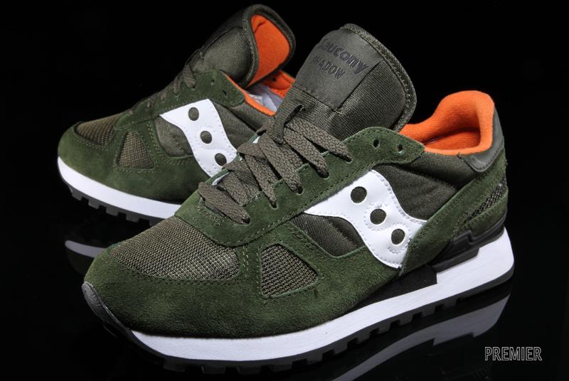 saucony shadow dark green