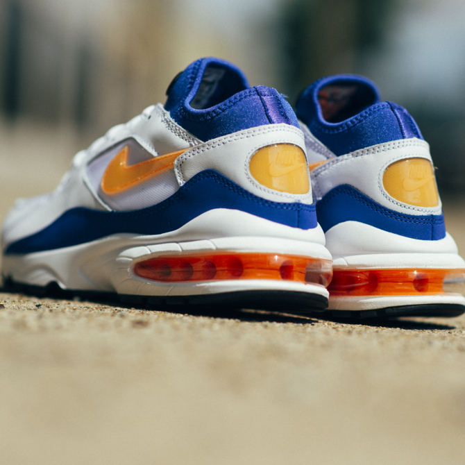 Finish Line Just Released The Nike Air Max 93 In Bright Citrus Sole