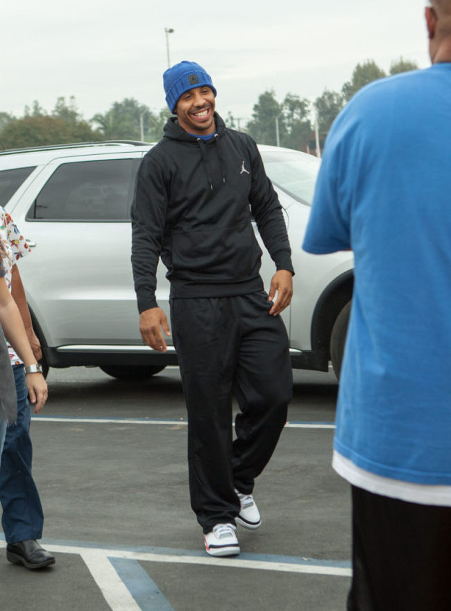 Andre Ward wearing Air Jordan 3 III Retro Fire Red