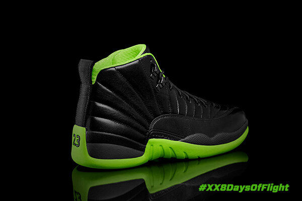 Jordan 12 cheap black and green