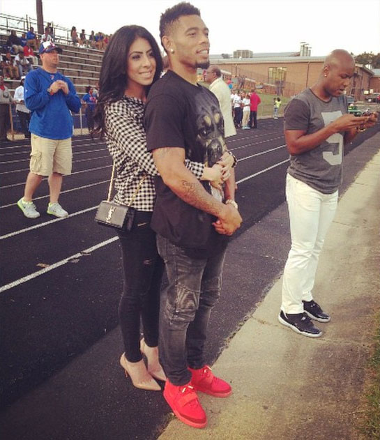 Joe Haden wearing Nike Air Yeezy II 2 Red October