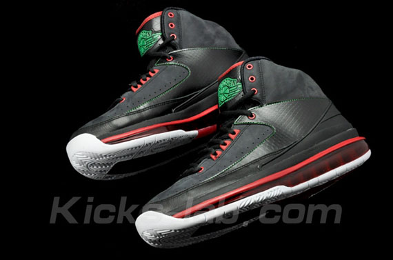 air jordan 2 black red green air jordan 2 black red green