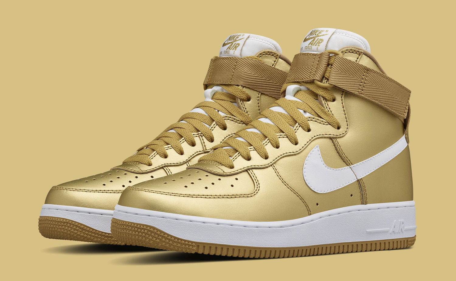 gold nikes