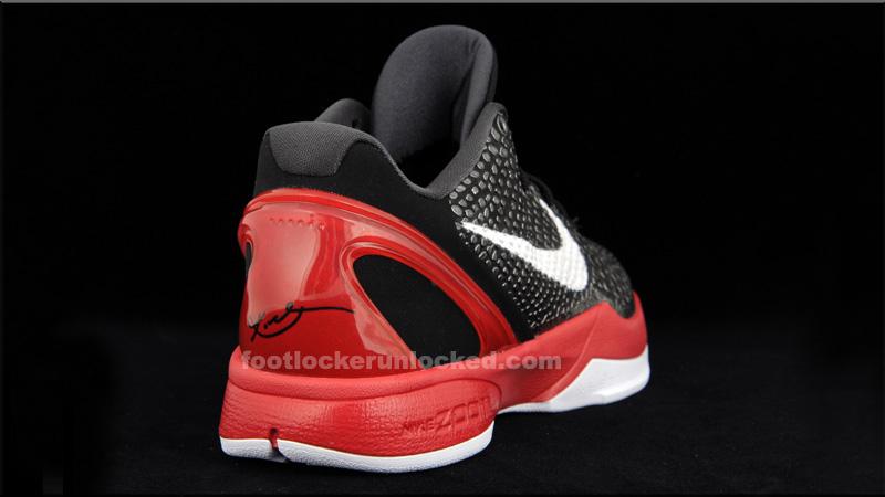 Nike Zoom Kobe VI Black Varsity Red White 429659-001