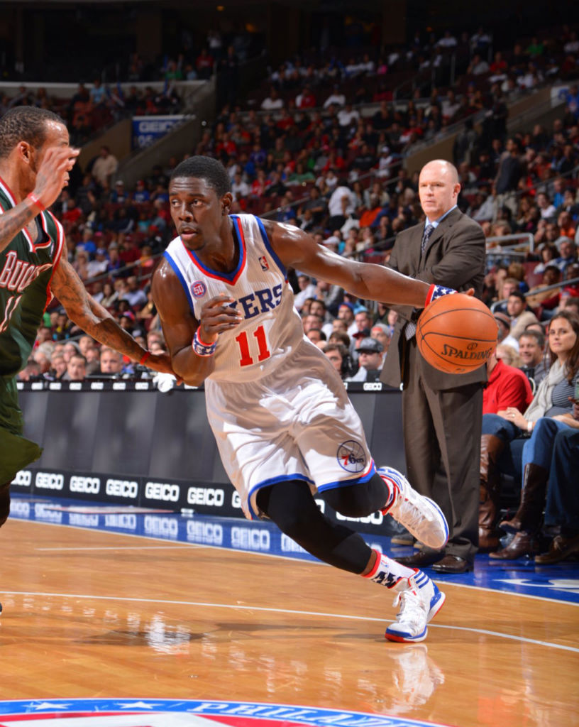 Jrue Holiday wearing adidas adizero Crazy Light PE