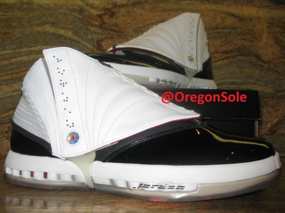 Air Jordan 16 Retro Black Gym Red White Unreleased Sample