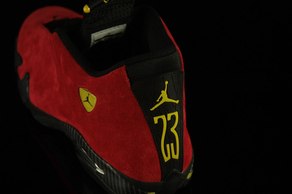 Air Jordan XIV 14 Ferrari Red Suede 654459-670 (7)