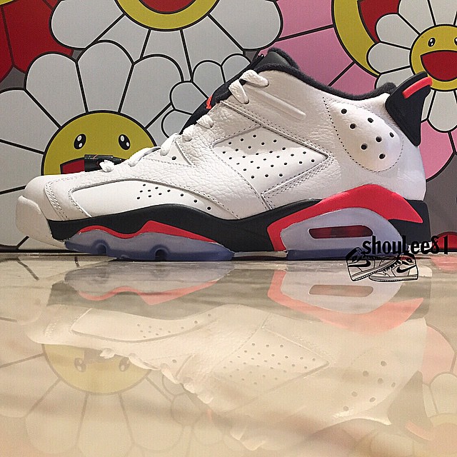 jordan 6 low infrared on feet