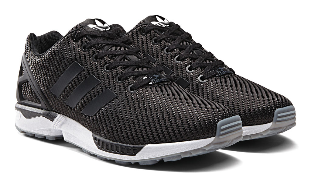 zx flux reflective weave black