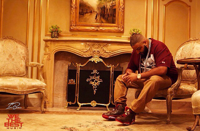 DJ Khaled wearing Air Jordan VI 6 Cigar