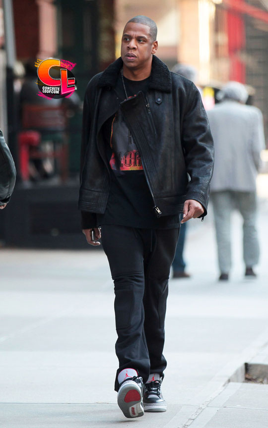 Jay-Z Wears Air Jordan Retro 3 Black 