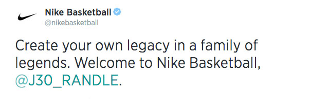 NIke Signs Julius Randle