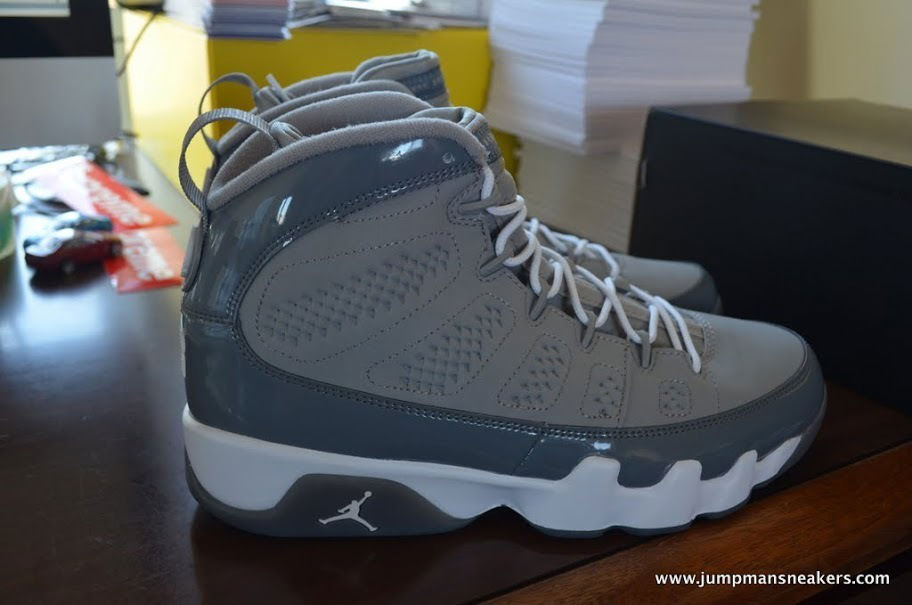 cool grey 9s on feet