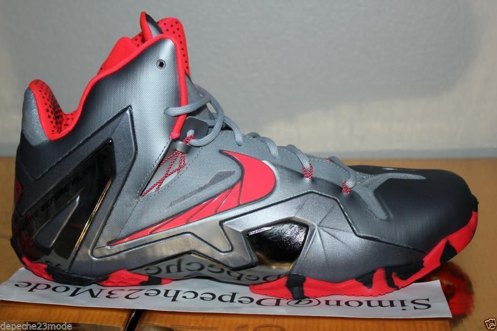 Nike LeBron 11 Elite Wolf Grey Crimson Cool Grey Black 642846-001 (8)