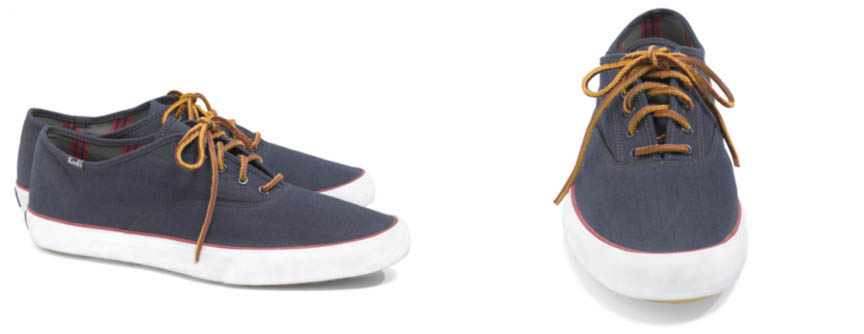 Keds for Brooks Brothers Ripstop Lace-Up Sneakers Navy (1)