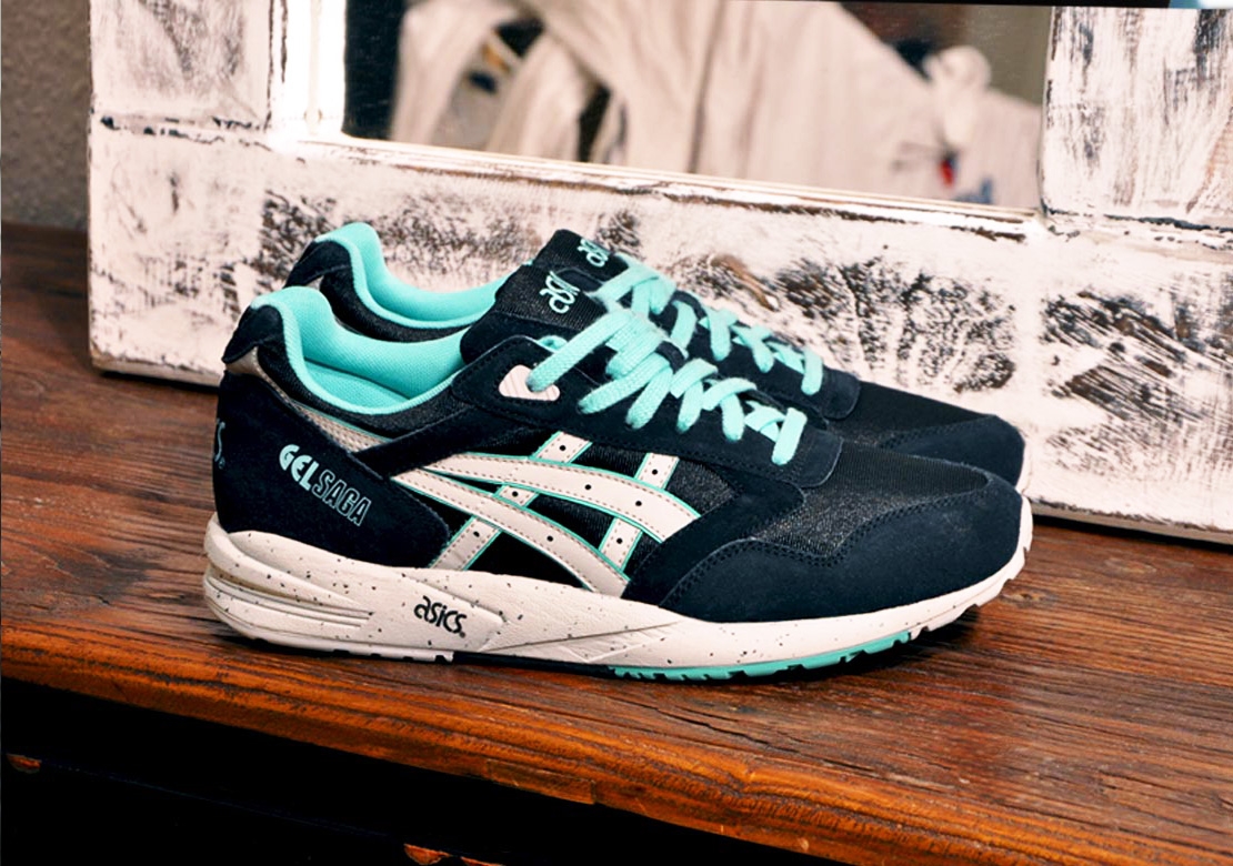 ASICS Gel Saga Black Light Grey Mint Complex