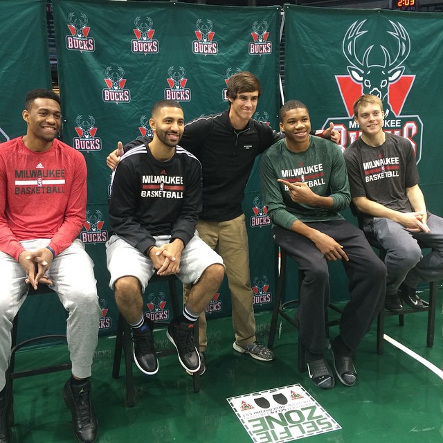 Kendall Marshall wearing Lance Mountain x Air Jordan 1; Jabari Parker wearing Air Jordan XIII 13 Altitude