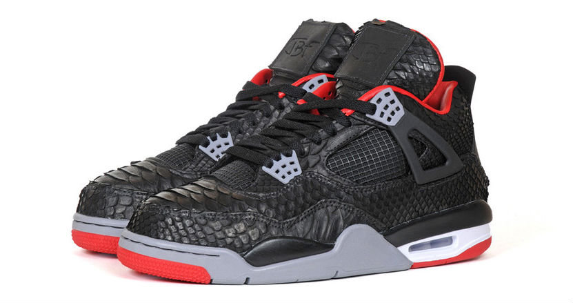 Air Jordan IV 4 Black Python by JBF Customs (4)