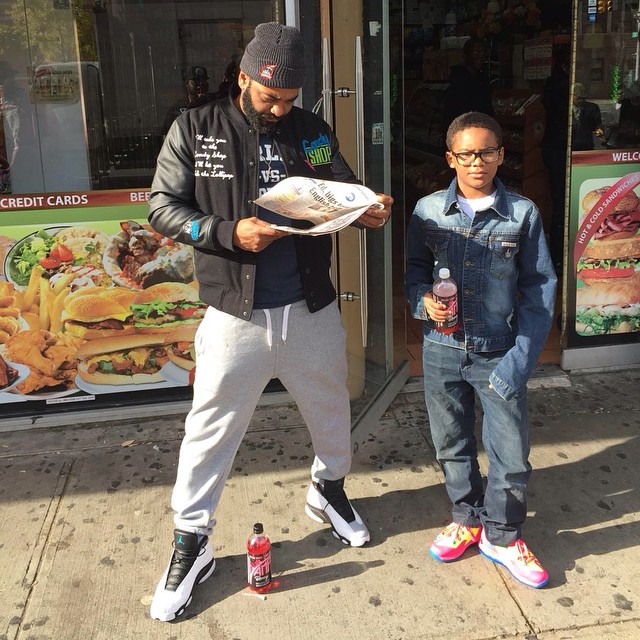 Jim Jones wearing Air Jordan XIII 13 Barons