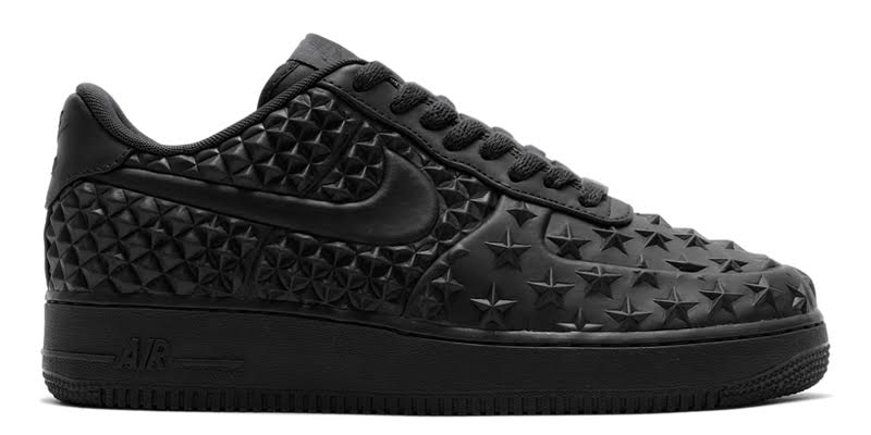 nike air force 1 black stars