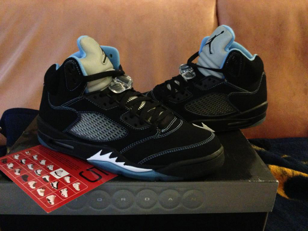 Spotlight // Pickups of the Week 6.16.13 - Air Jordan V 5 Retro LS Black University Blue by igetmoney187