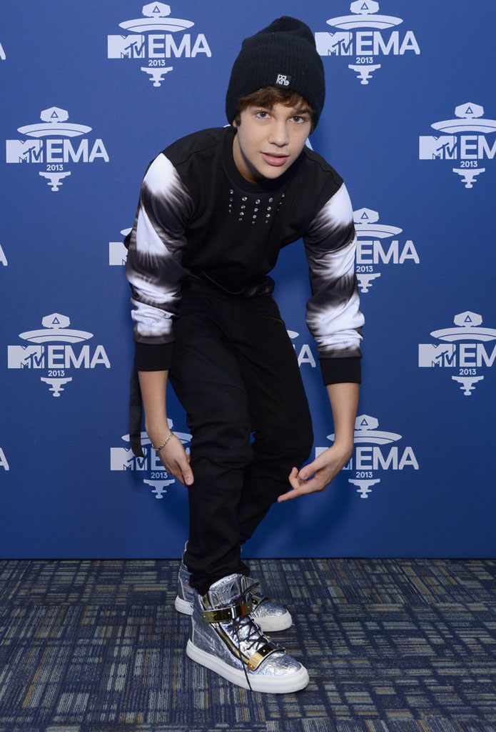 Austin Mahone wearing Giuseppe Zanotti Sneakers