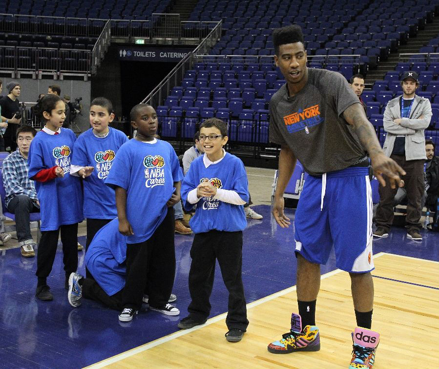 Iman Shumpert wearing adidas Originals JS Instinct Hi