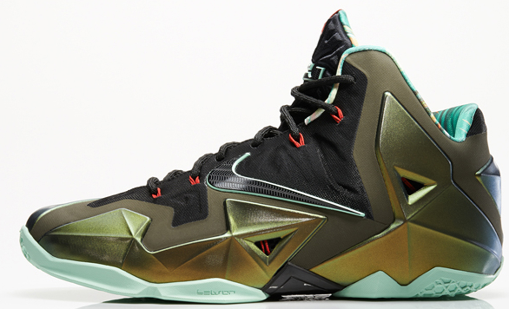 lebron 11 green and black