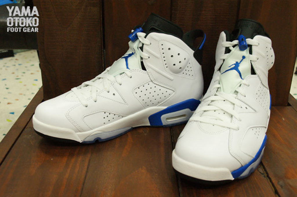 Sport blue 6s on sales feet