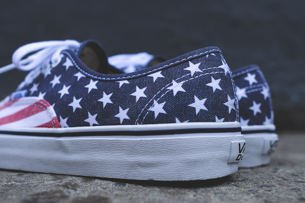 American flag 2024 vans sk8 hi