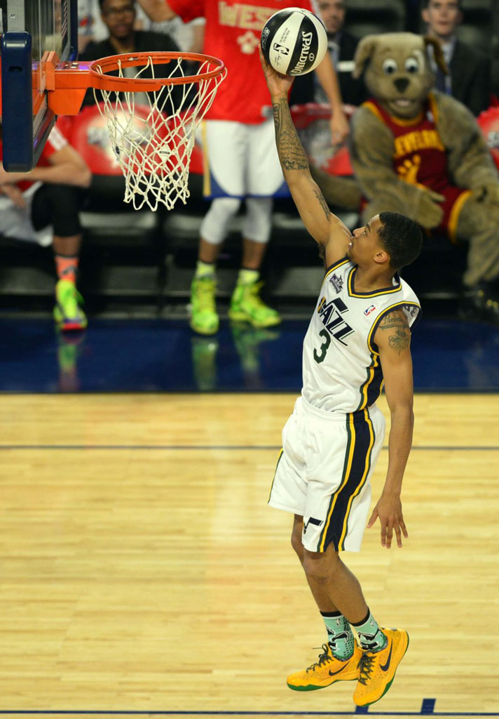 Trey Burke wearing Nike Zoom Crusader PE