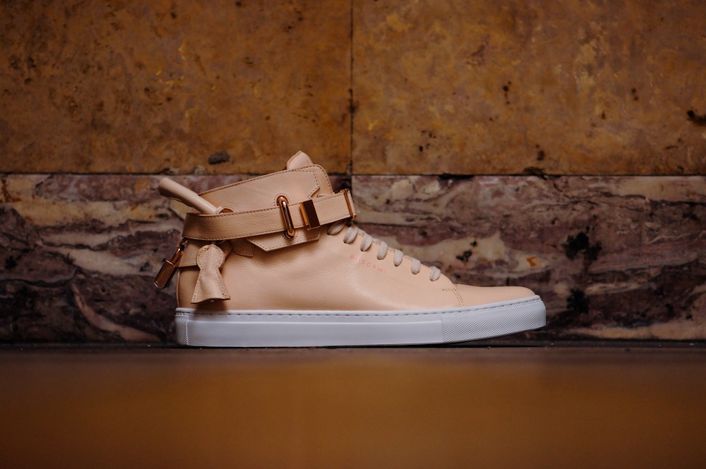 buscemi gold sneakers