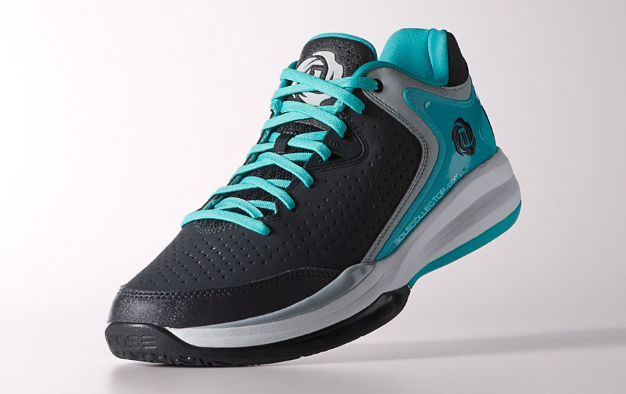  adidas D Rose Englewood III - Grey/Teal (4)