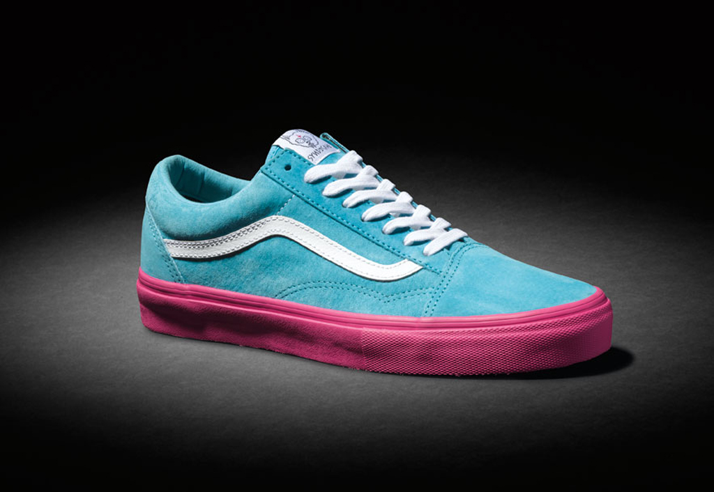 vans pink and green