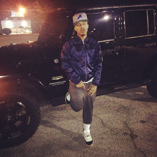 Bow Wow wearing Air Jordan 11 Retro Concord