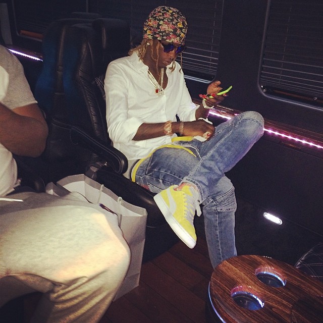 Young Thug wearing PUMA Suede