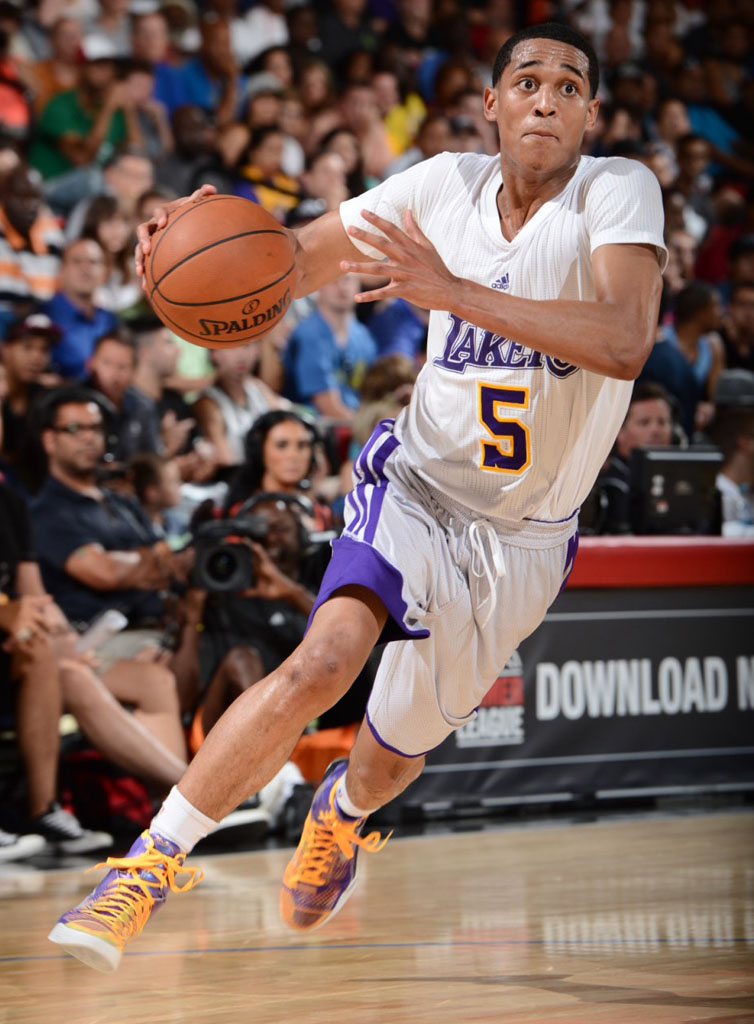 Jordan Clarkson wearing Nike Kobe IX 9 Elite Showtime