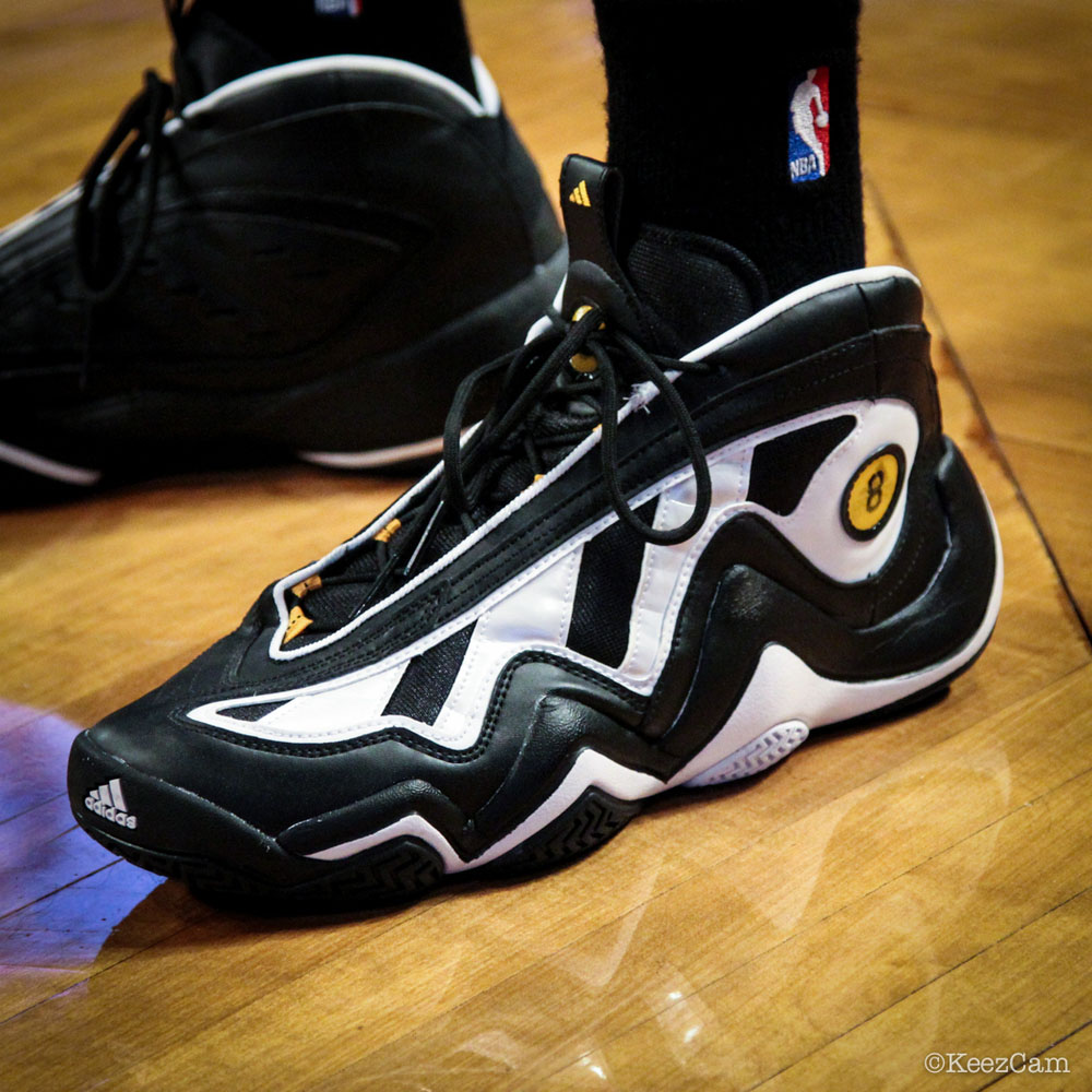 SoleWatch // Up Close At Barclays for Nets vs Lakers - Wesley Johnson wearing adidas Crazy 97