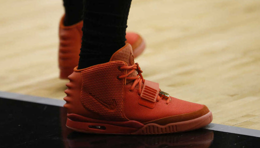 LeBron James wearing Nike Air Yeezy II 2 Red October (8)