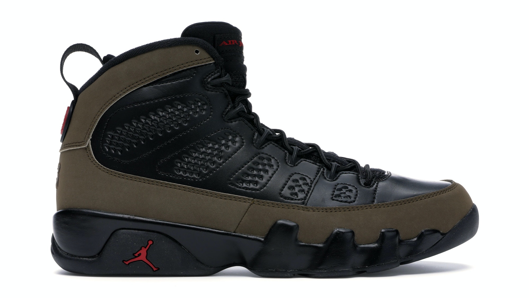 olive green jordan 9s