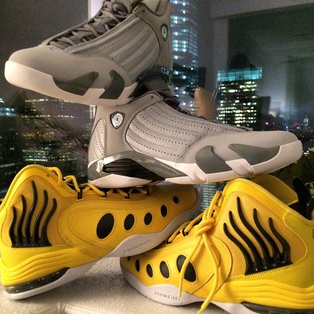 Bow Wow Picks Up Air Jordan XIV 14 Wolf Grey & Nike Sonic Flight Fun Police