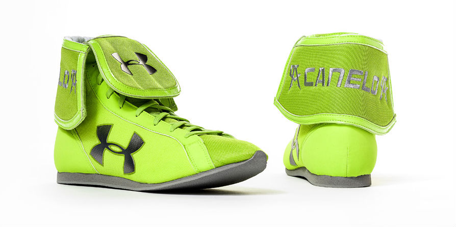 neon green boxing shoes