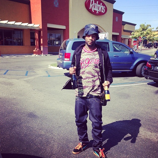 Casey Veggies wearing Anwar Carrots x PUMA Suede