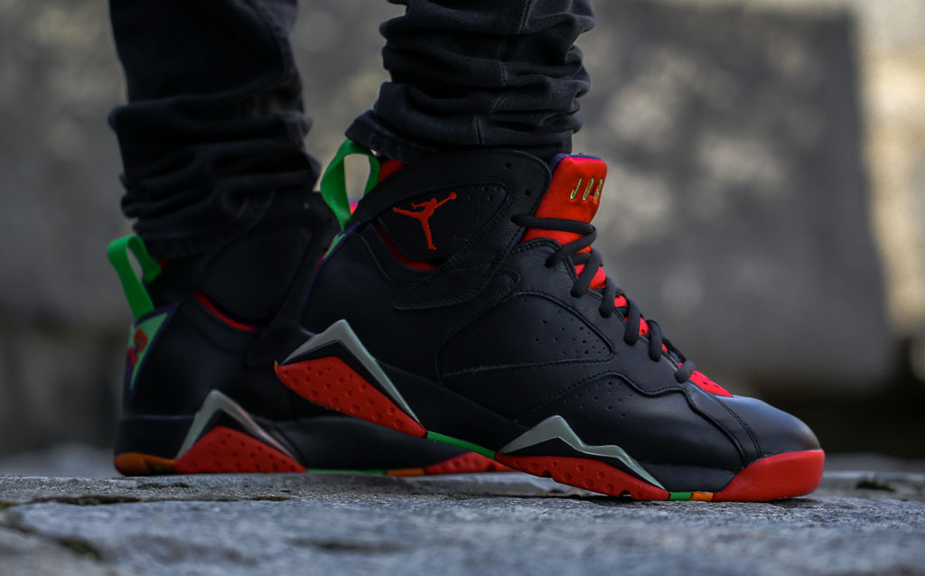 jordan 7 on feet