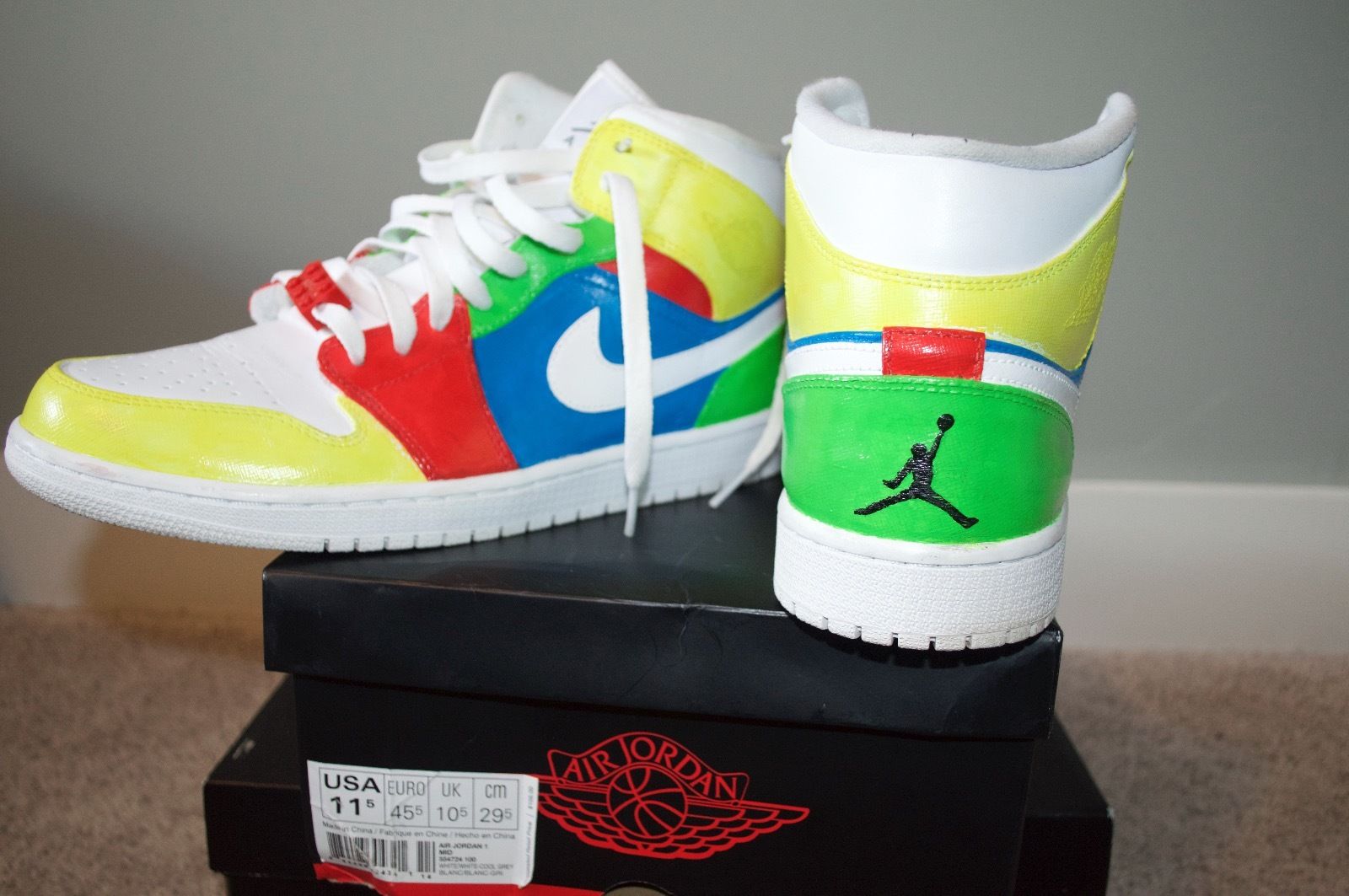 painting jordans