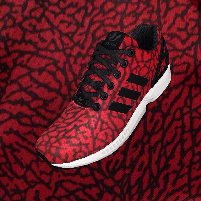 Adidas zx outlet flux camo red